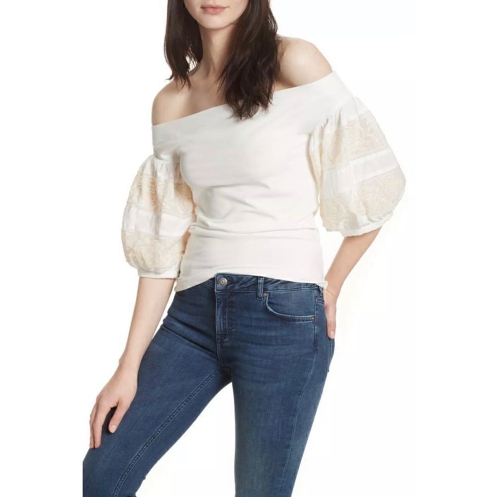Free People Rock With It Off Shoulder Top Size XS